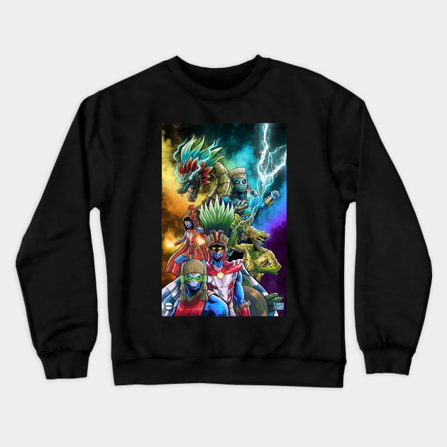 Aztec Gods Crewneck Sweatshirt by carrillo_art_studios